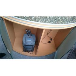 AQUA ONE 300 LITER BOW FRONTED FISH TANK FOR SALE,,FULL SET UP,,