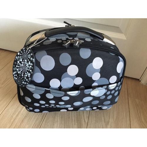 Brand New Black Starburst Design Hard Shell Vanity Case