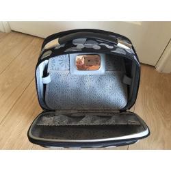 Brand New Black Starburst Design Hard Shell Vanity Case