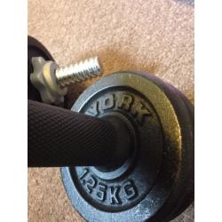York Spinlock Dumbbell Set 2x 6kg