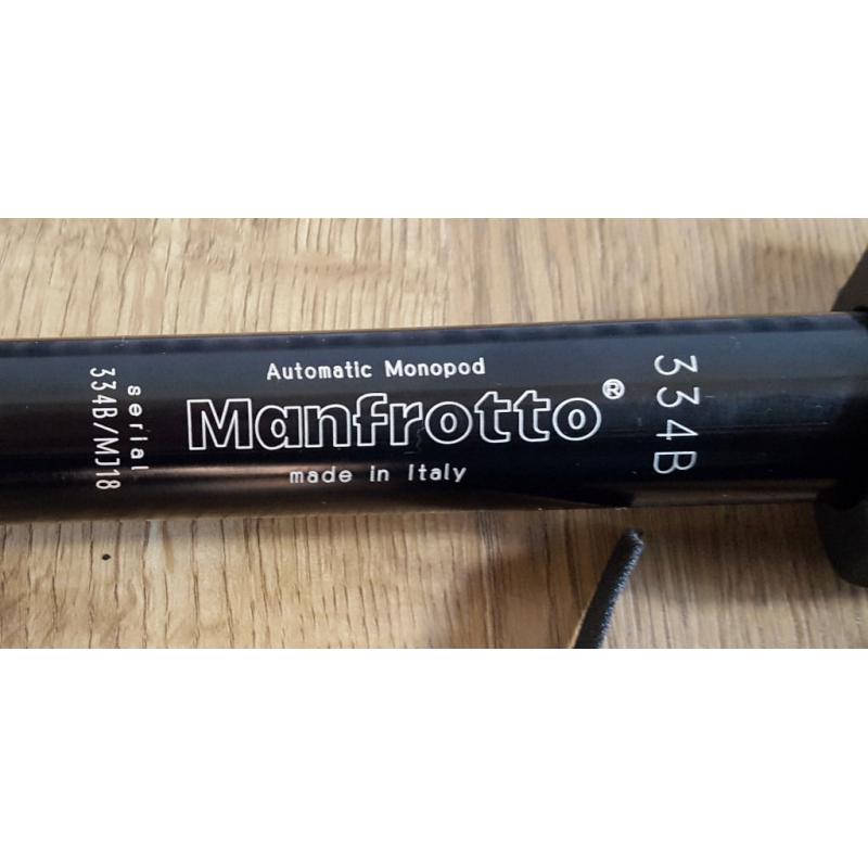 Manfrotto 334B Monopod complete with Tilt head and camera mount