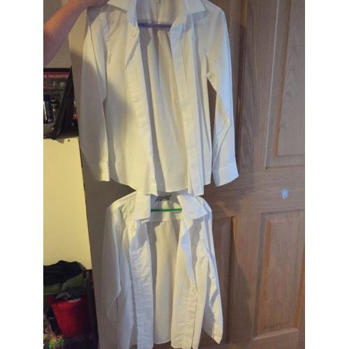 Suit jacket and waistcoat and shirts