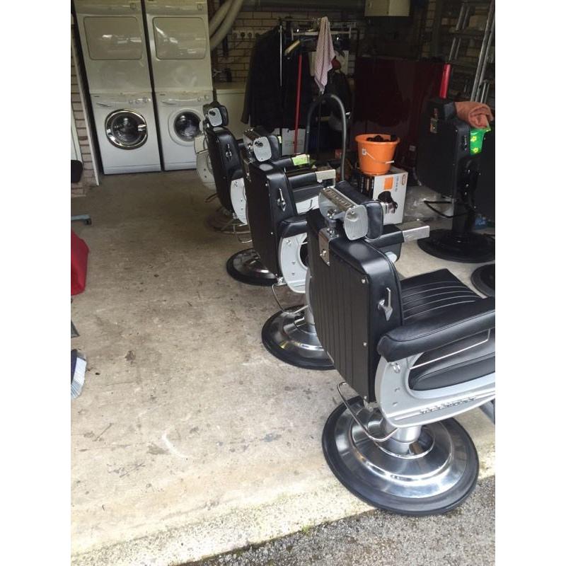 3 Belmont Apollo 2 barbers chairs with head rests