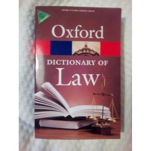 Oxfors dictionary of law