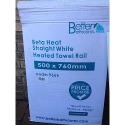 White Electric Heated Towel Rail