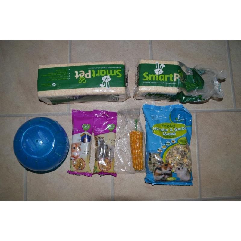Large Hamster cage and accessories,food, bedding etc. for sale