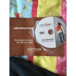 Close baby carrier harness cloth