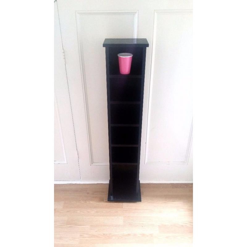 Stand-alone wooden CD rack