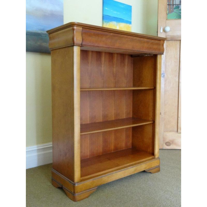 Bookcase cherrywood with concealed drawer beautiful condition
