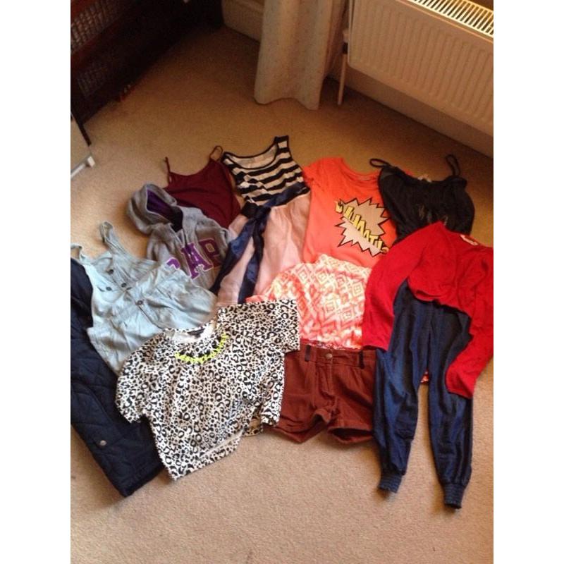 Bundle of girls clothes age 8-9