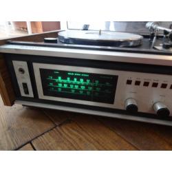 old sanyo record player LP and cassette tape