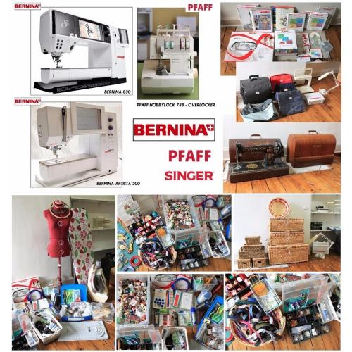 JOB LOT - BERNINA 830 200 SEWING EMBROIDERY MACHINES PFAFF OVERLOCKER CRAFT DRESSMAKER SUPPLIES