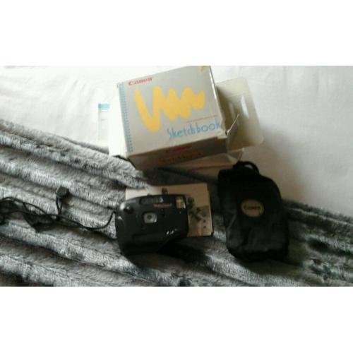 Canon sketchbook camera 35mm + Case + 5 new rolls fuji film