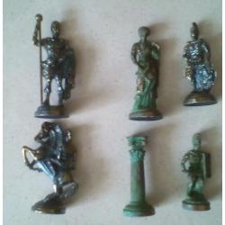 Greek mythology brass chess set.