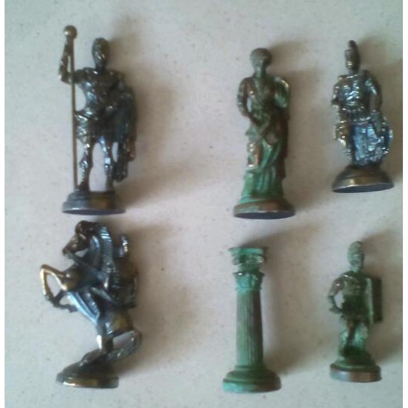 Greek mythology brass chess set.