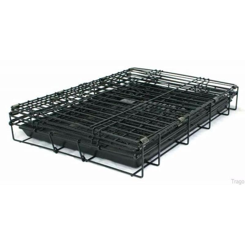 Big black metal dog cage