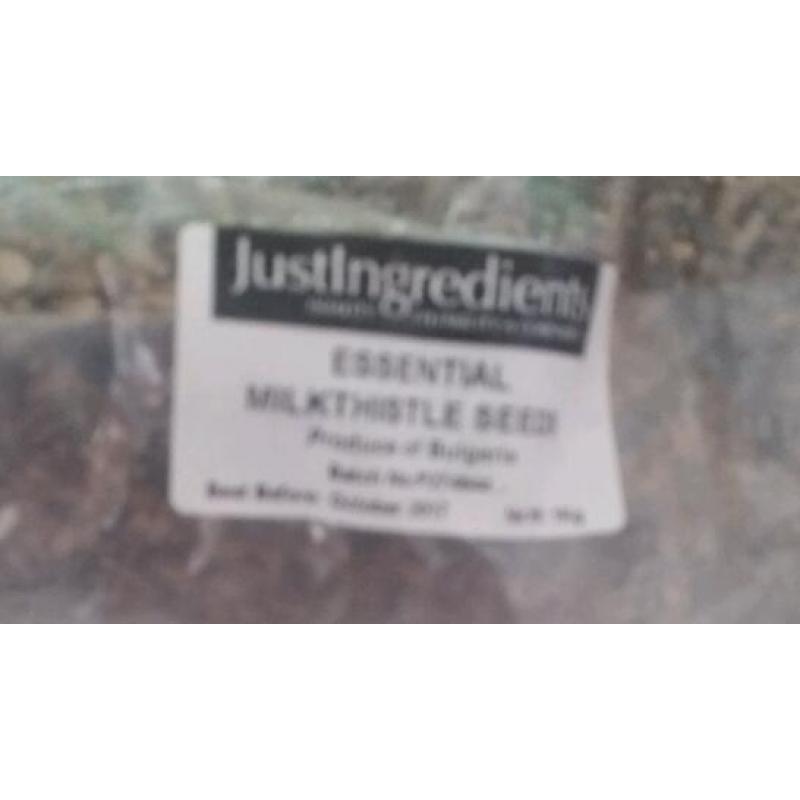 Milk thistle 400g, dandilion root, barley grass 500g