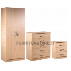 BRAND NEW- Fully Assembled Wardrobe Set with Chest and Side Table - SAME/NEXT DAY DELIVERY!