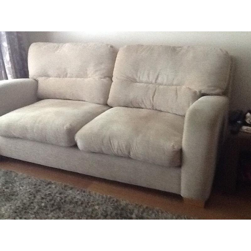 Sofa , Chair and foot stool for sale 2 years old very good condition from a pet free home