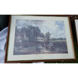 John Constable - The Hay Wain print with frame