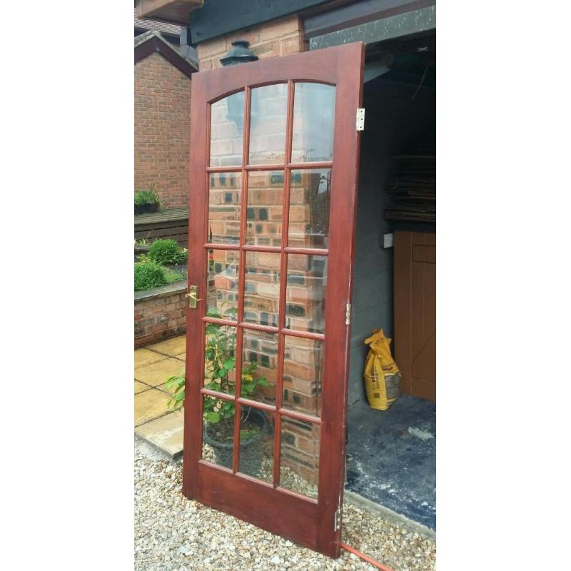 Hardwood 12 Panel Glazed Door