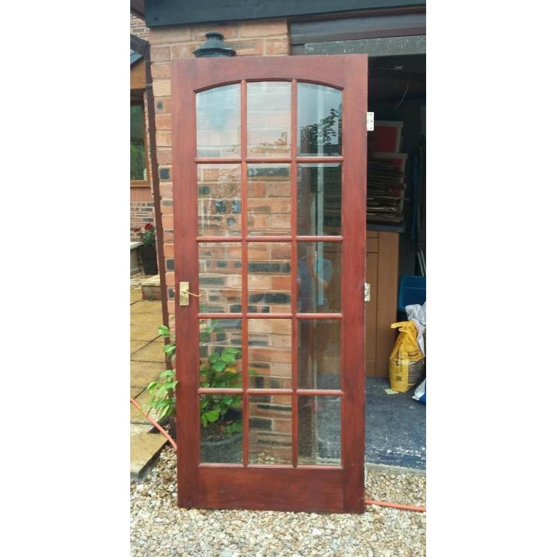 Hardwood 12 Panel Glazed Door