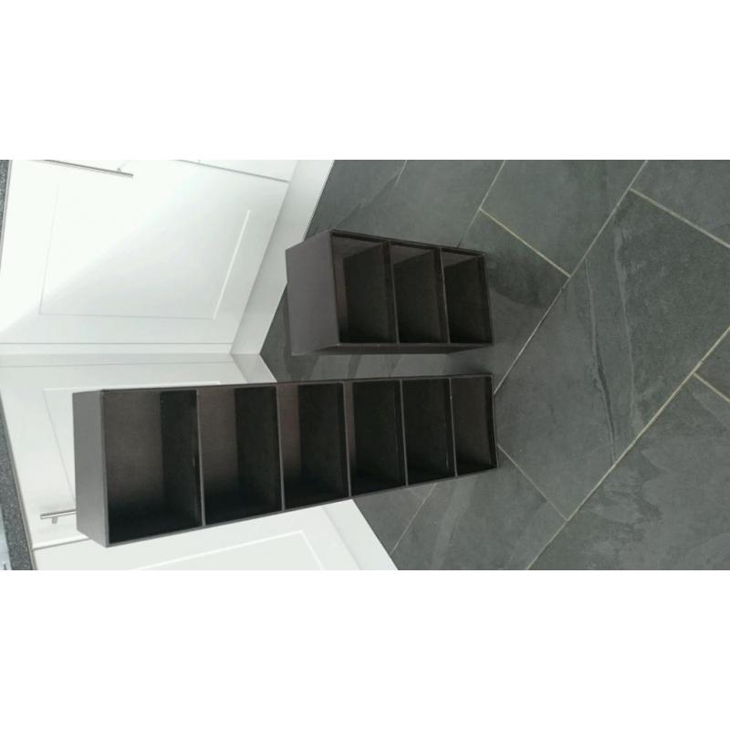 Brown cd/ dvd storage