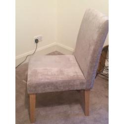 2 Chenille chairs