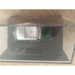 Classic Austin Mini Car Miniature clock Mantle piece Desk