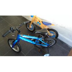 two childrens bikes for sale room needed in house bargain