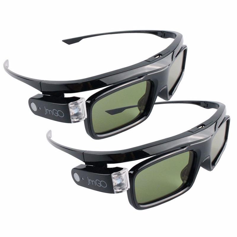 JmGO HGL1 3D Glasses DPL-Link Rechargeable for DLP 3D Home Projector TV ~ Black