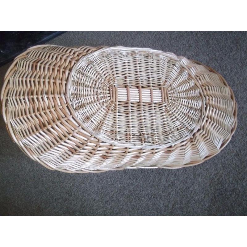 Huge (28" long) Wicker basket/trug - Gardening,Flowers, Vegetables, Display, logs etc