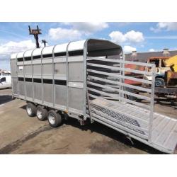 IFOR WILLIAMS 3 ALXE LIVESTOCK TRAILER - DP120-3 YEAR 2009