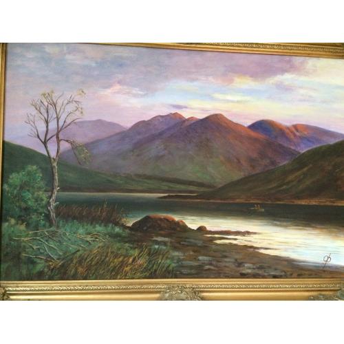 Large Framed Oil Painting - Landscape Scene (1 of 2)