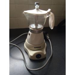 Compact Coffee/Espresso Maker Moka Italian Stove Top Styled Electric
