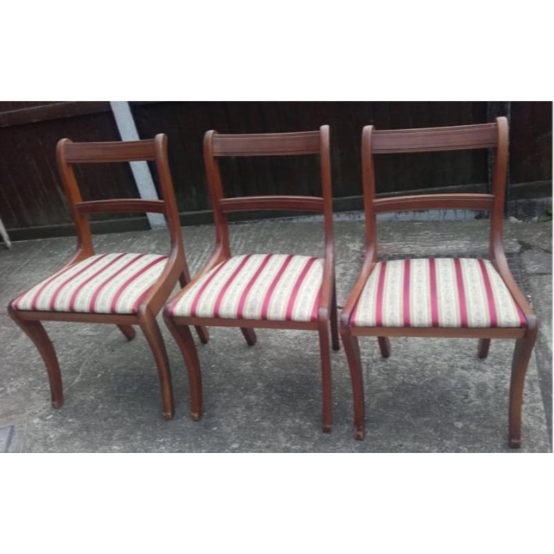 SET OF 3 DINING CHAIRS
