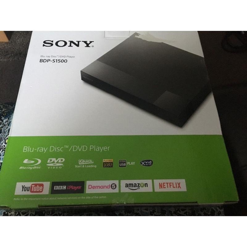 Sony BDP-S1500 Blu-Ray disc/DVD player