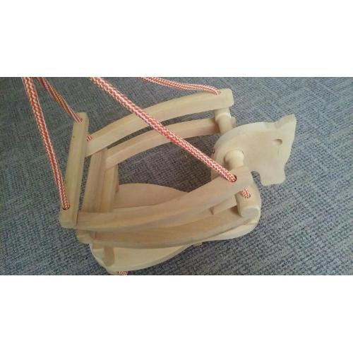 Handmade solid wood baby child swing never used can be painted