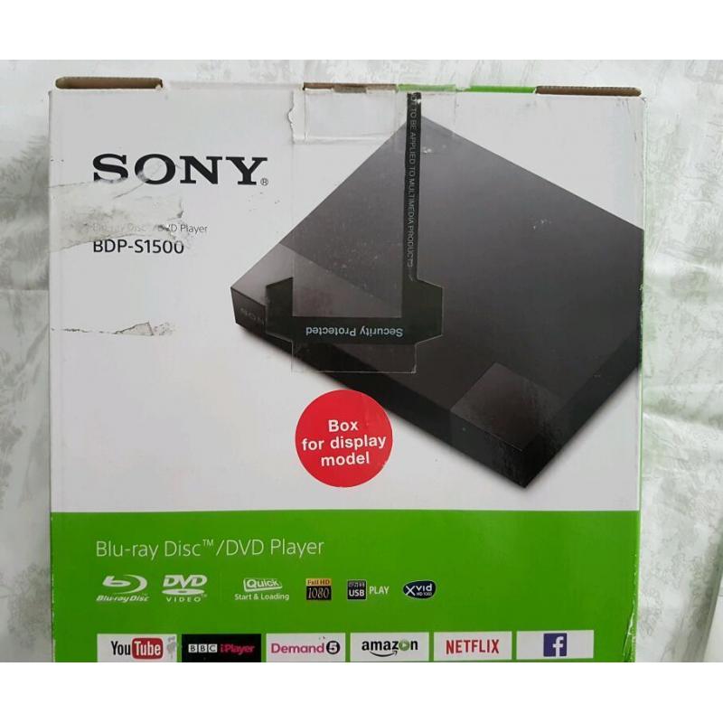 Sony Blu Ray player Sony BDP-S1500 3D