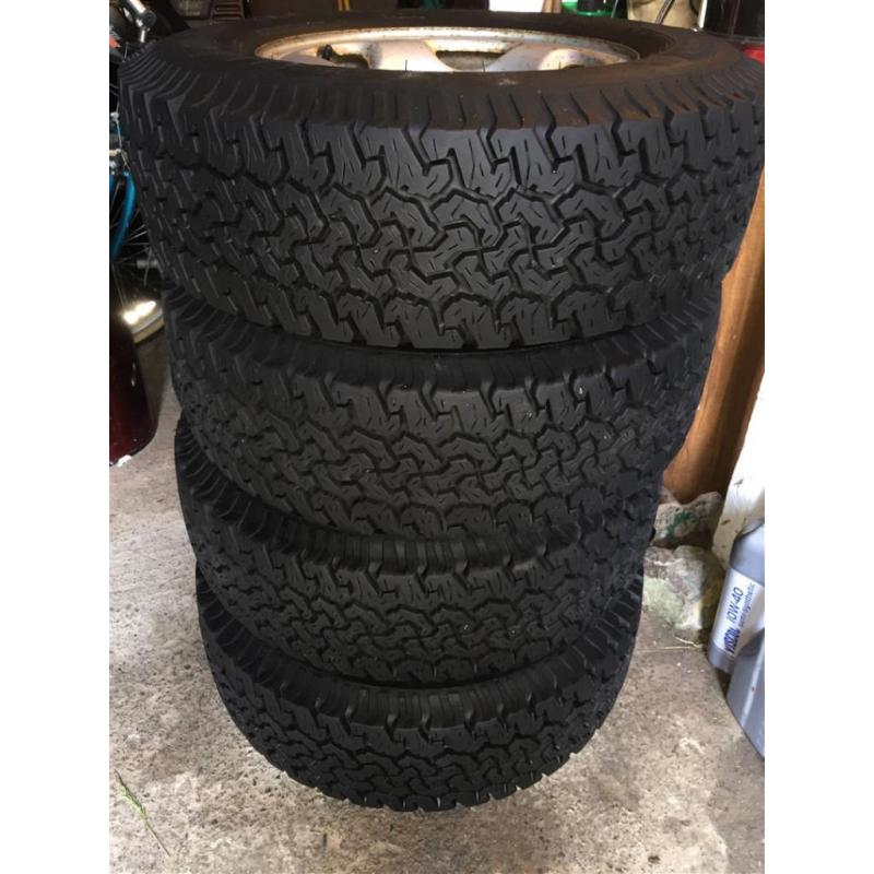 SET / 4 STEEL WHEELS with TYRES ** Price Further Reduced **