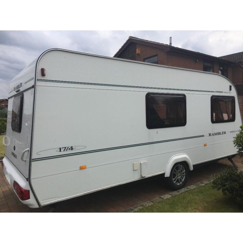 Compass rambler 17/4, 2004 Caravan, Berth & Awning, Ready to go Camping, Exellent condition
