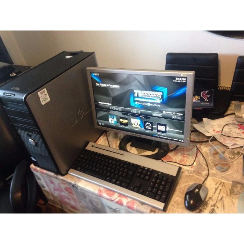 DELL WIFI PC WITH OFFICE AND KODI MEDIA +WEBCAM AND SPEAKERS
