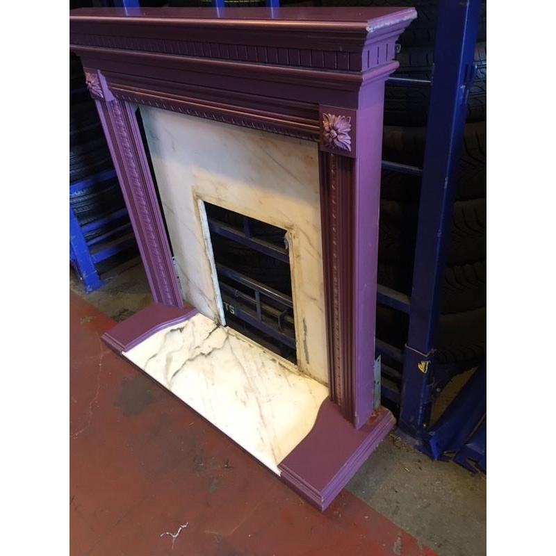 Fireplace and surround
