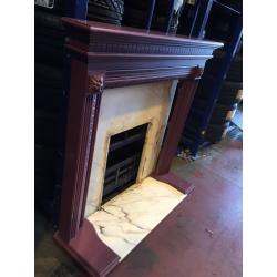 Fireplace and surround