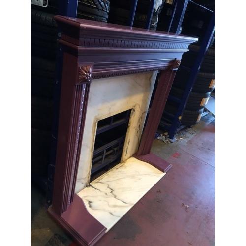 Fireplace and surround