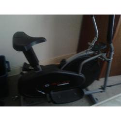 Treadmill and exercise bike/cross trainer