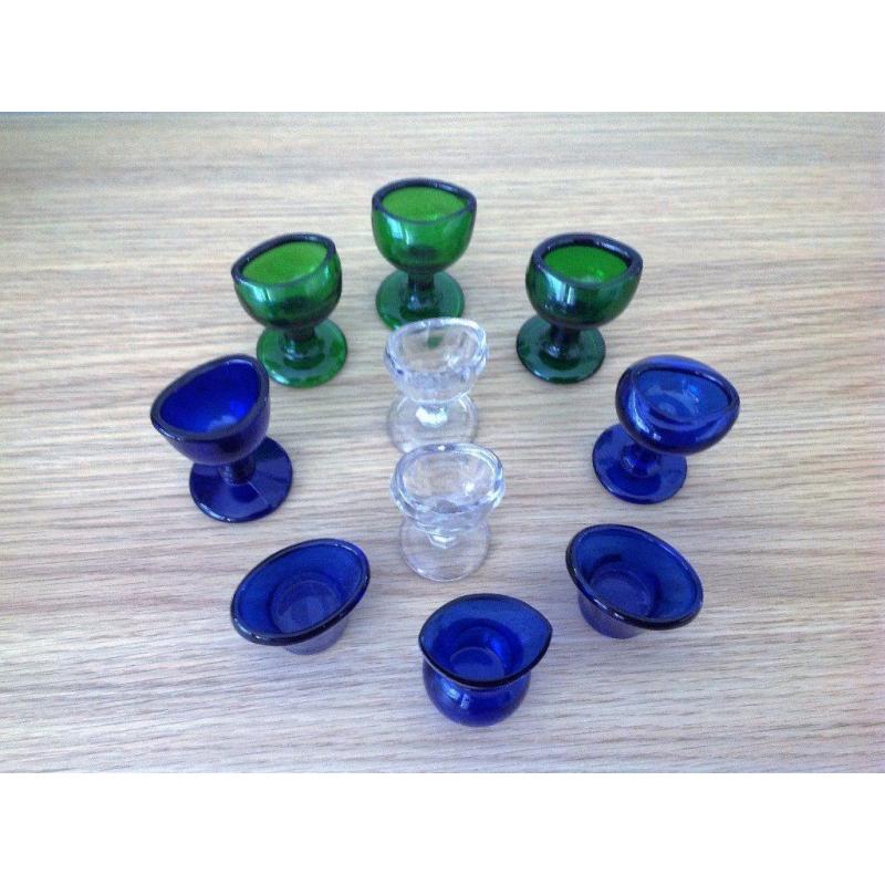 10 Vintage Eye Wash Cups