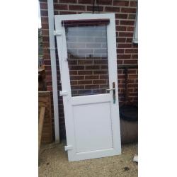 White upvc door