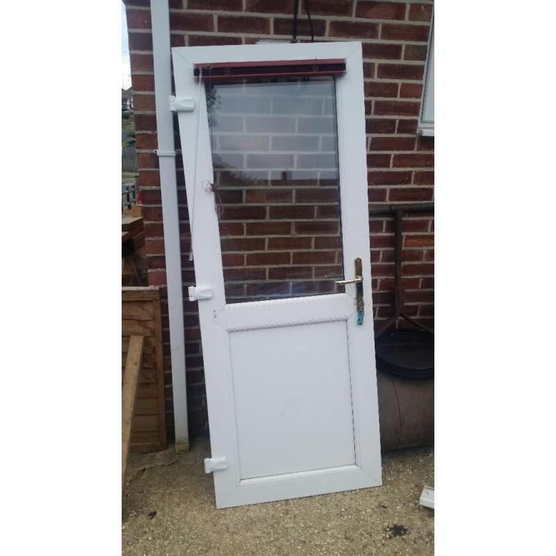 White upvc door