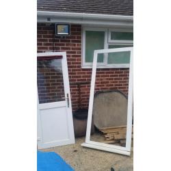White upvc door